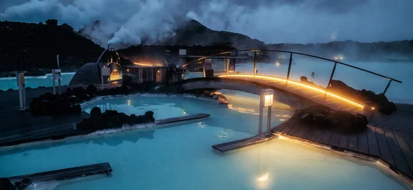 Geothermal Spa Blue Lagoon em Reykjavik, Islândia . — Fotografia de Stock