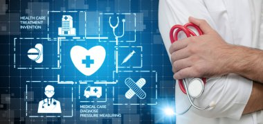 Hastanede Tıbbi Sağlık Grafik ile Doktor
