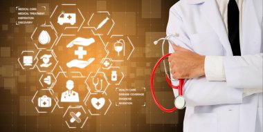Hastanede Tıbbi Sağlık Grafik ile Doktor