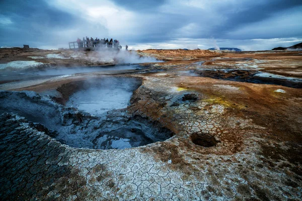 Krafla geothermal of Hverir, Namafjall in Iceland — Stock Photo, Image