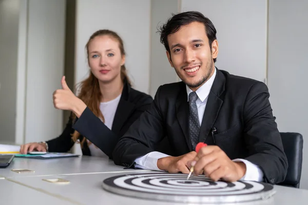 Konzept der Herausforderung im Geschäftsmarketing Erfolg — Stockfoto