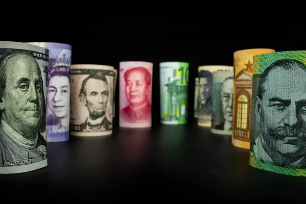 Cambio de moneda internacional. Moneda extranjera . — Foto de Stock