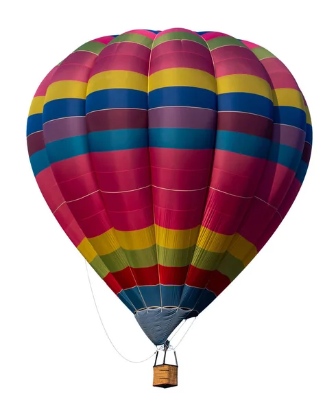 Hete lucht ballon geïsoleerd op witte achtergrond. — Stockfoto