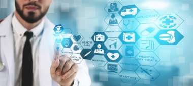 Hastanede Tıbbi Sağlık Grafik ile Doktor