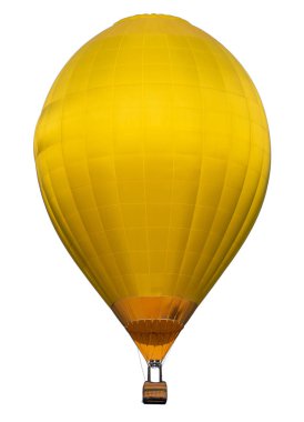 Sıcak hava balonu beyaz arkaplanda izole edildi.