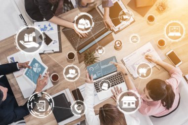 Alışveriş online ve Internet para technolog