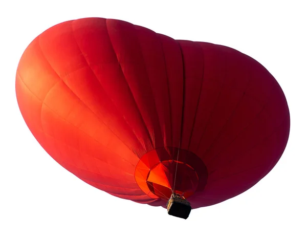 Balão de ar quente isolado no fundo branco. — Fotografia de Stock