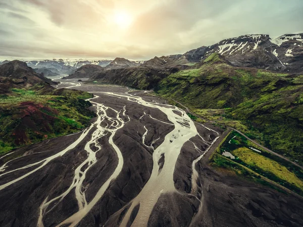 아이슬란드 고원의 토르스모크 풍경. — 스톡 사진