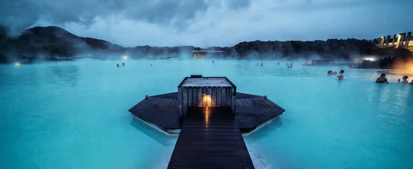 Geothermal Spa Blue Lagoon em Reykjavik, Islândia . — Fotografia de Stock