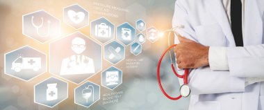 Hastanede Tıbbi Sağlık Grafik ile Doktor