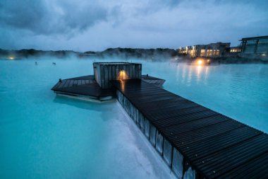 Reykjavik Jeotermal Spa Blue Lagoon, İzlanda.