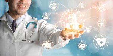 Hastanede Tıbbi Sağlık Grafik ile Doktor