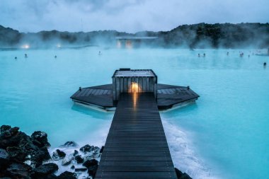 Reykjavik Jeotermal Spa Blue Lagoon, İzlanda.