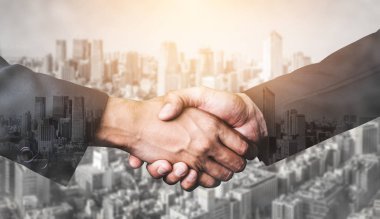 İş ve Financ Çift Pozlama Görüntü