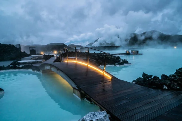 Geothermal Spa Blue Lagoon en Reykjavik, Islandia . — Foto de Stock