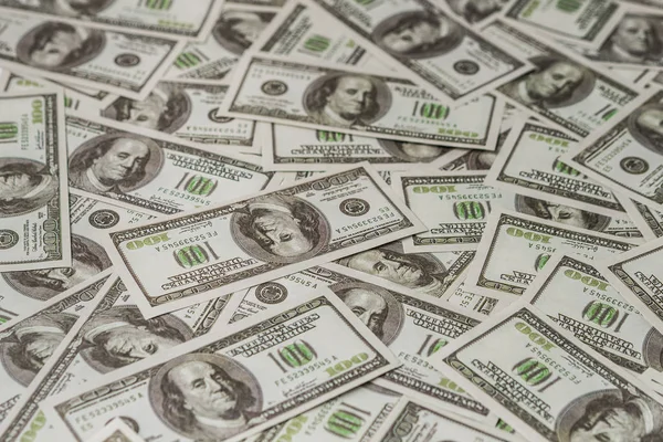 Американський 100 долар паперових банкнот. — стокове фото