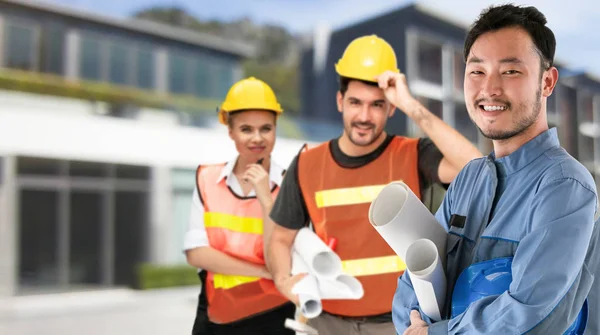 Engenharia conceito de serviço de solução de pessoas . — Fotografia de Stock