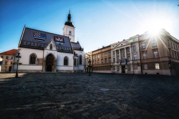 St.Mark's Church in Zagreb, Croatia, Europe. — Stock Photo, Image