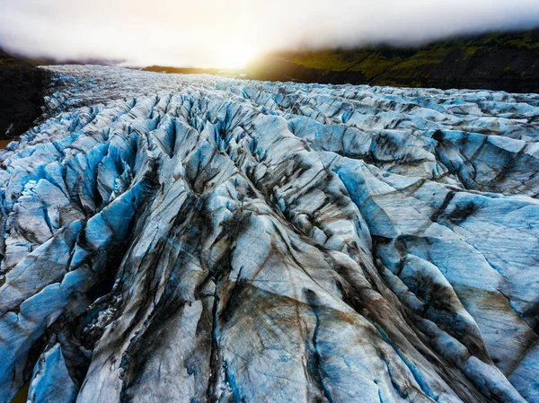 Льодовик Svinafellsjokull у Ватнайокутль, Ісландія. — стокове фото