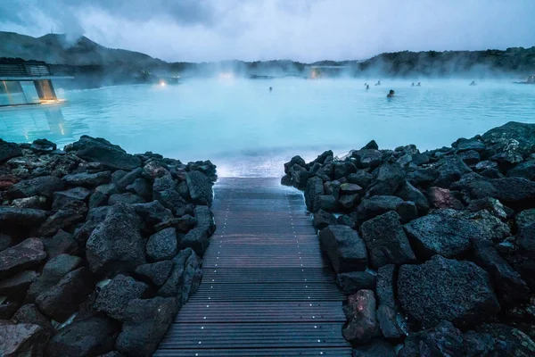 Geothermal Spa Blue Lagoon em Reykjavik, Islândia . — Fotografia de Stock