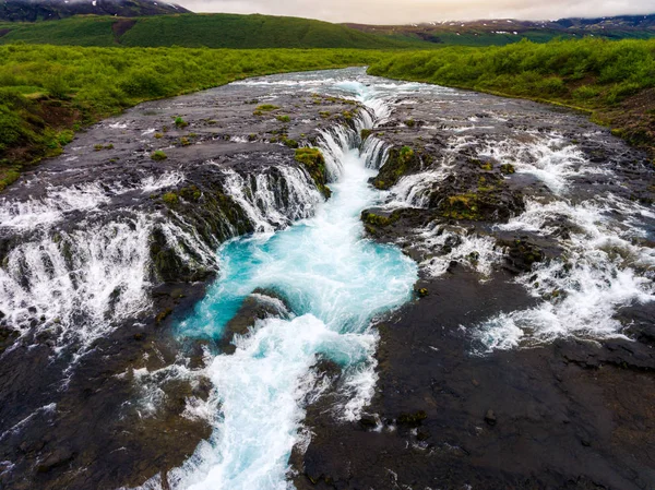 Wasserfall Bruarfoss in Brekkuskogur, Island. — Stockfoto