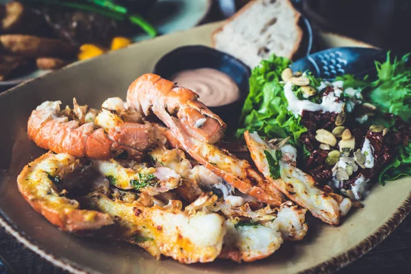 Langoustines-kuchnia islandzka z homara. — Zdjęcie stockowe
