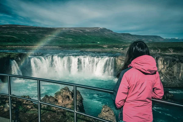 La cascade de Godafoss dans le nord de l'Islande. — Photo