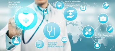 Hastanede Tıbbi Sağlık Grafik ile Doktor