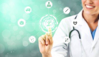 Hastanede Tıbbi Sağlık Grafik ile Doktor