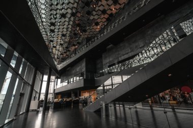 Reykjavik Harpa binası, İzlanda.