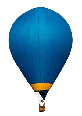 Sıcak hava balonu beyaz arkaplanda izole edildi.