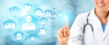 Hastanede Tıbbi Sağlık Grafik ile Doktor