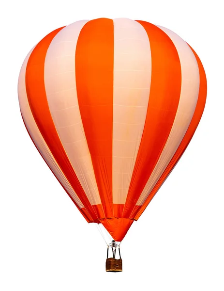 Hete lucht ballon geïsoleerd op witte achtergrond. — Stockfoto