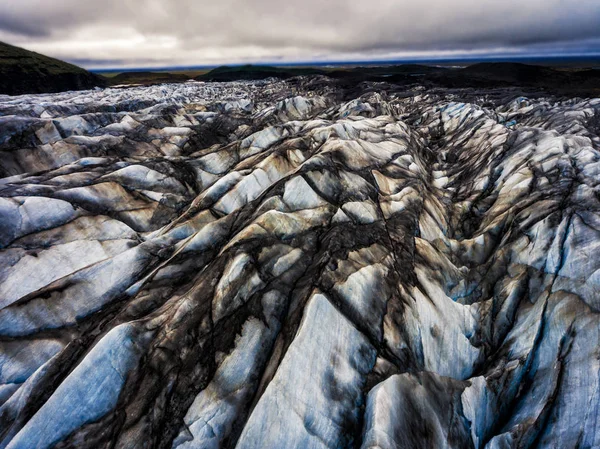 Льодовик Svinafellsjokull у Ватнайокутль, Ісландія. — стокове фото