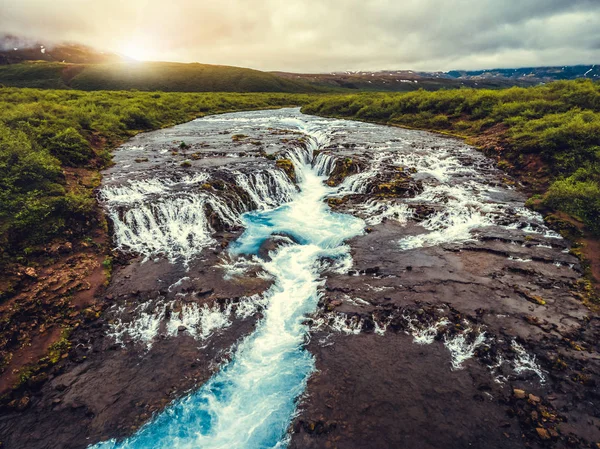 Καταρράκτης Bruarfoss στο Brekkuskogur, Ισλανδία. — Φωτογραφία Αρχείου