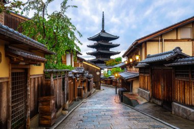 Yasaka Pagoda ve Sannen Zaka Street, Kyoto, Japonya