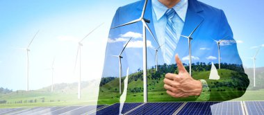 Rüzgar türbini çift pozlama grafik arayüzü.