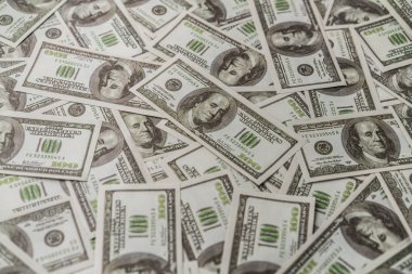 Amerikan yüz dolarlık kağıt banknot.