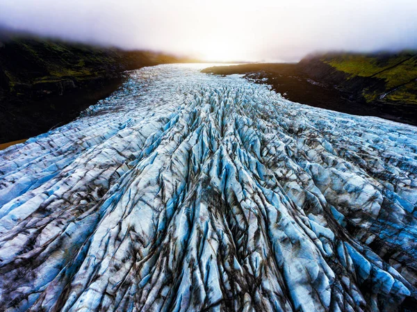 Льодовик Svinafellsjokull у Ватнайокутль, Ісландія. — стокове фото