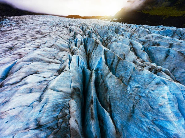 Glaciar Svinafellsjokull en Vatnajokull, Islandia. — Foto de Stock