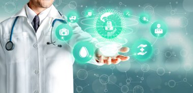 Hastanede Tıbbi Sağlık Grafik ile Doktor