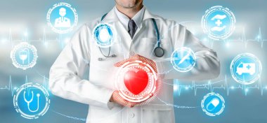 Hastanede Tıbbi Sağlık Grafik ile Doktor