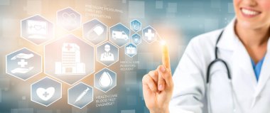 Hastanede Tıbbi Sağlık Grafik ile Doktor