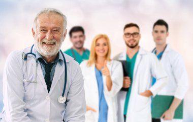 Sağlık insan grubu. Diğer doktorlar, hemşire ve cerrah hastane ofis veya klinik çalışma profesyonel doktor. Tıbbi Teknoloji Araştırma Enstitüsü ve Doktor personel hizmet anlayışı.