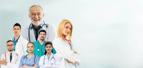 Personale Sanitario Gruppo Ritratto Layout Creativo Personale Medico Professionale Medici — Foto Stock