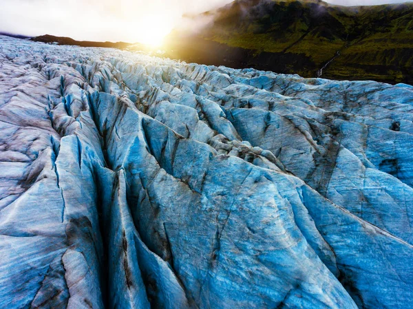 Svinafellsjokull Glacier in Vatnajokull, Iceland. — Stock Photo, Image