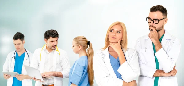 Professional Doctor Working Hospital Office Clinic Other Doctors Nurse Surgeon — Stock Photo, Image