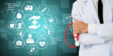 Hastanede Tıbbi Sağlık Grafik ile Doktor
