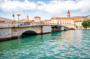 Dalmaçya'daki Trogir eski kenti, Hırvatistan, Avrupa.