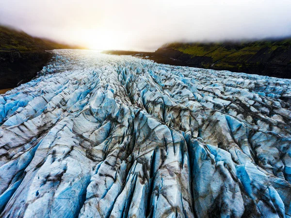 Svinafellsjokull Glacier in Vatnajokull, Ισλανδία. — Φωτογραφία Αρχείου